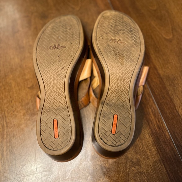 Cole Haan Leather Strappy Wedge Sandals Sz. 9 - Picture 12 of 12